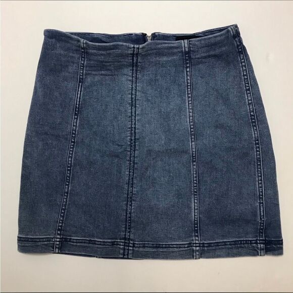 Free people denim skirt 12 - Picture 1 of 8